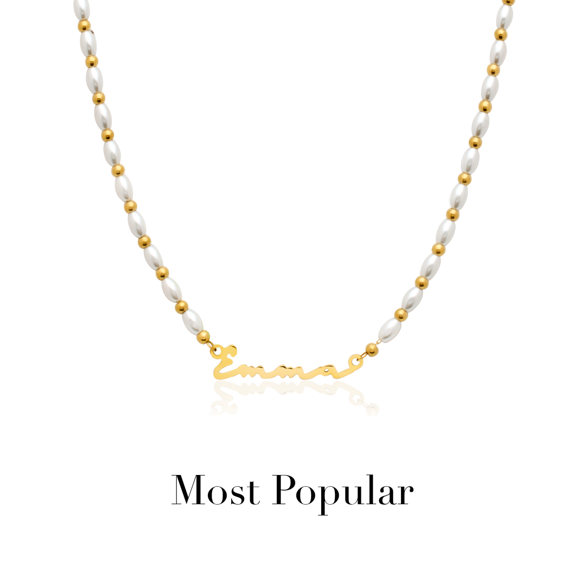 Signature Name Necklace (Gold)