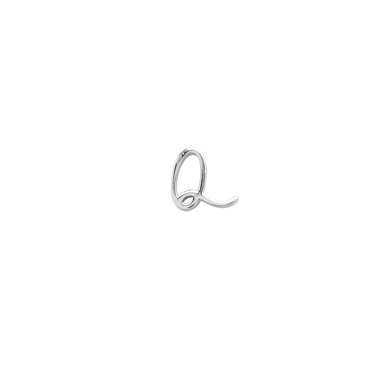 Made Mine Script Letter Bracelet (Silver) - NN