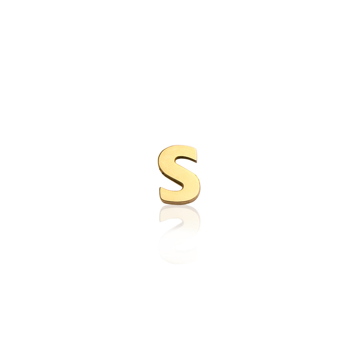 Made Mine Charms - Block Initial Charm (Gold)