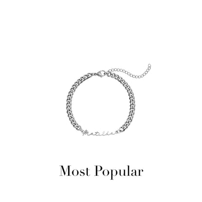 Signature Name Bracelet (Silver)