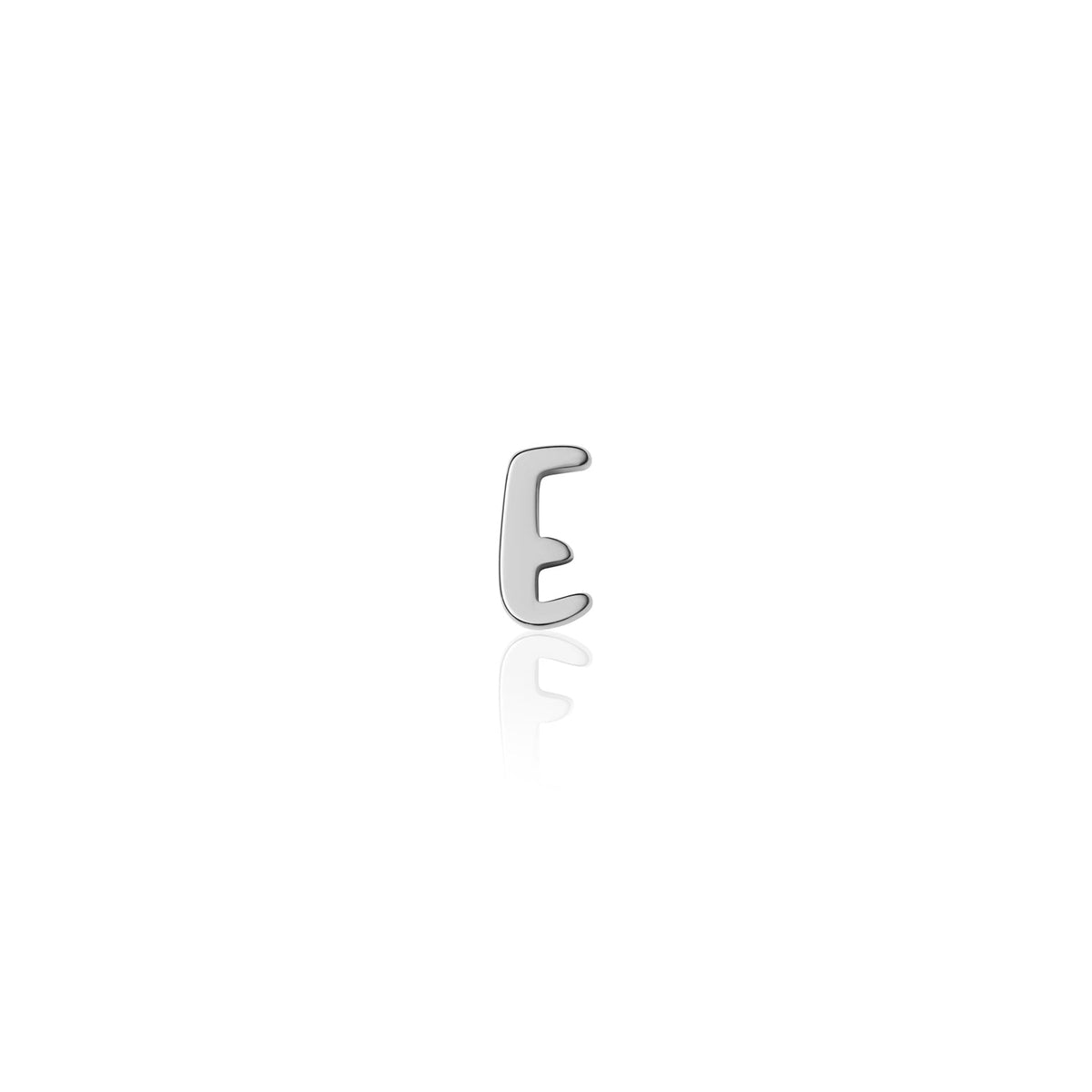 Fixed Charm - Handwritten Initial Charm (Silver)