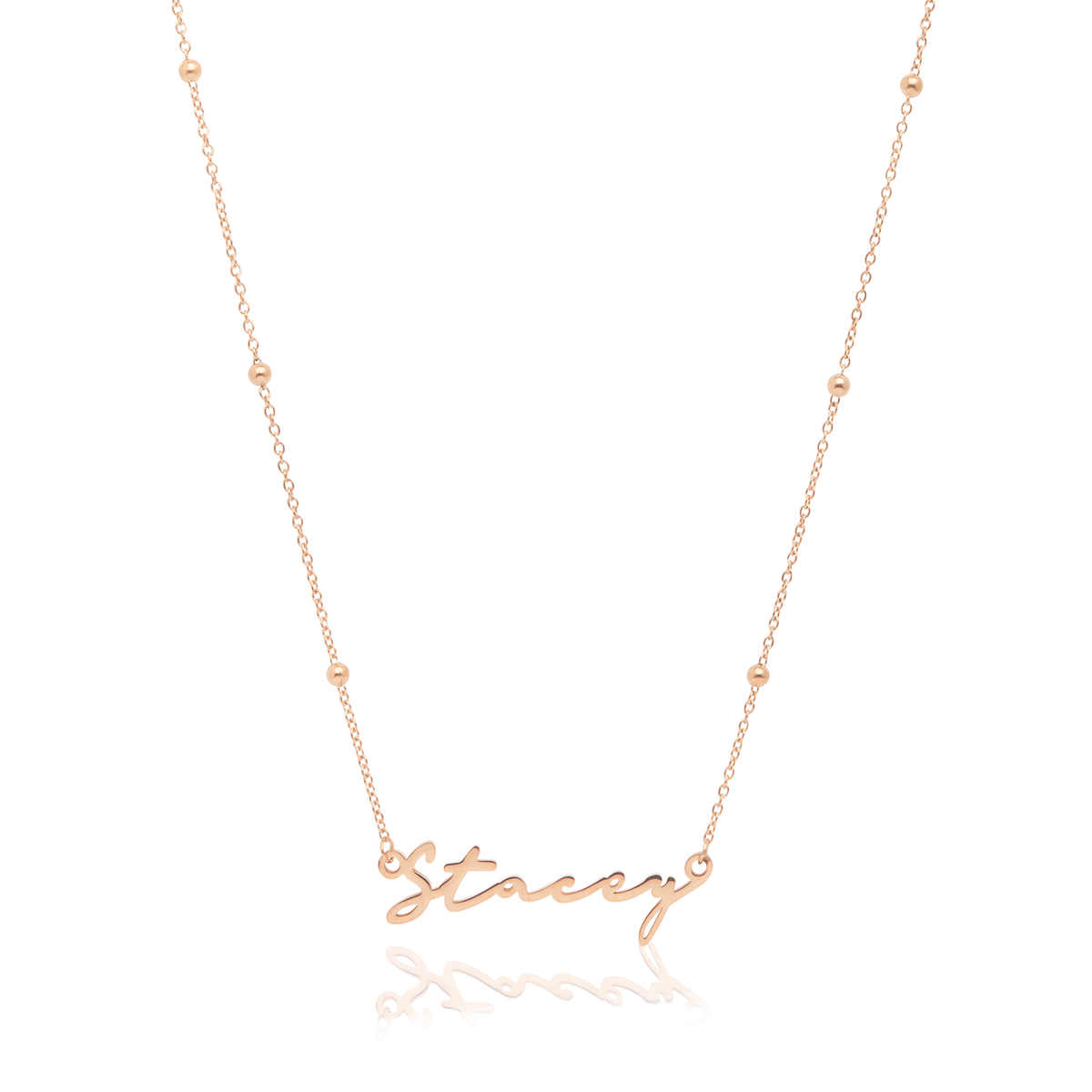 Signature Name Necklace (Rose Gold)