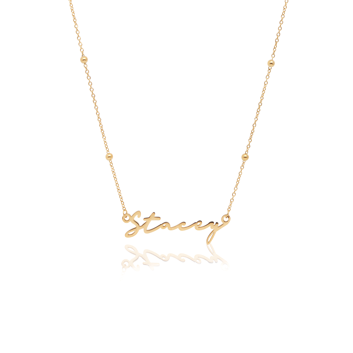 Signature Name Necklace (Gold)