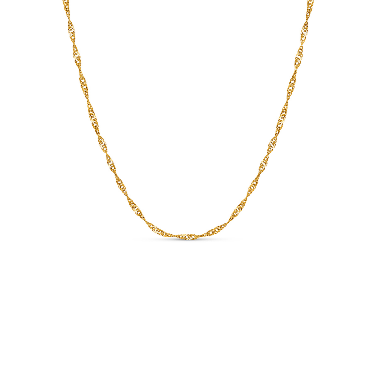 Organic Fingerprint Droplet Necklace (Gold)