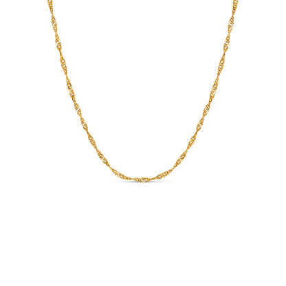 Organic Fingerprint Droplet Necklace (Gold)
