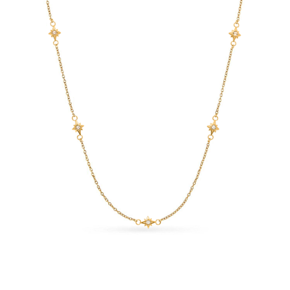 Organic Fingerprint Droplet Necklace (Gold)