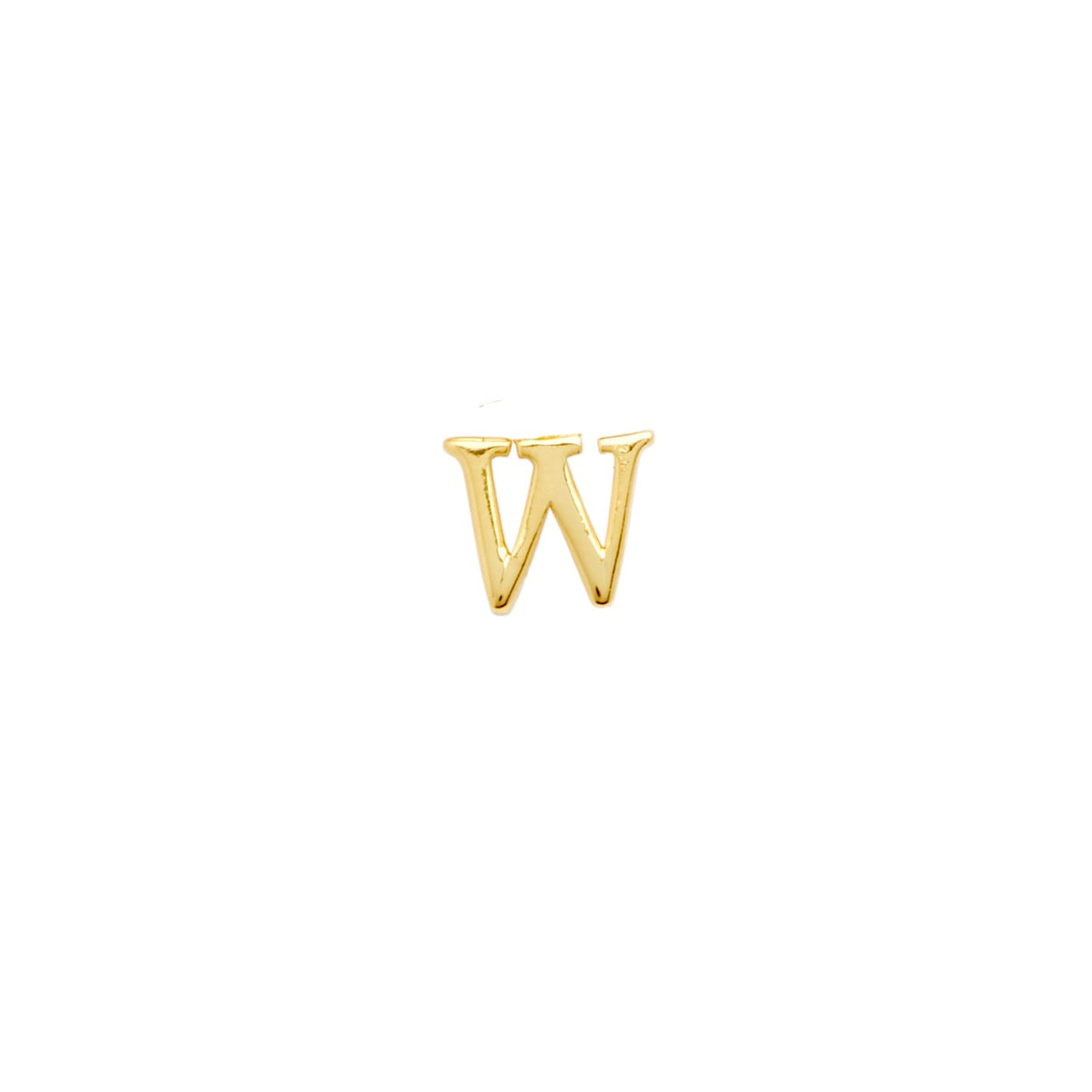 Initial Zip Pull Charm (Gold)