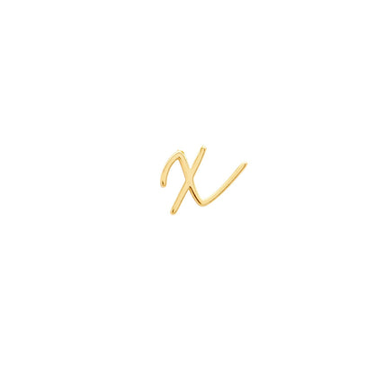 Signature Initial Stud Earring (Gold)