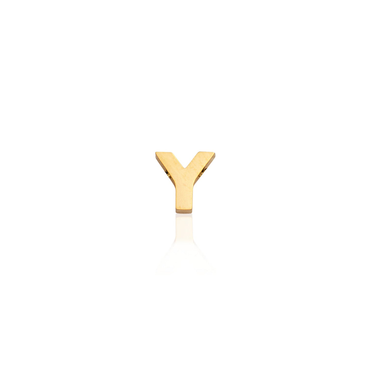 Made Mine Charms - Block Initial Charm (Gold)