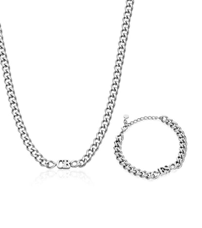 Initial Curb Set (Silver)