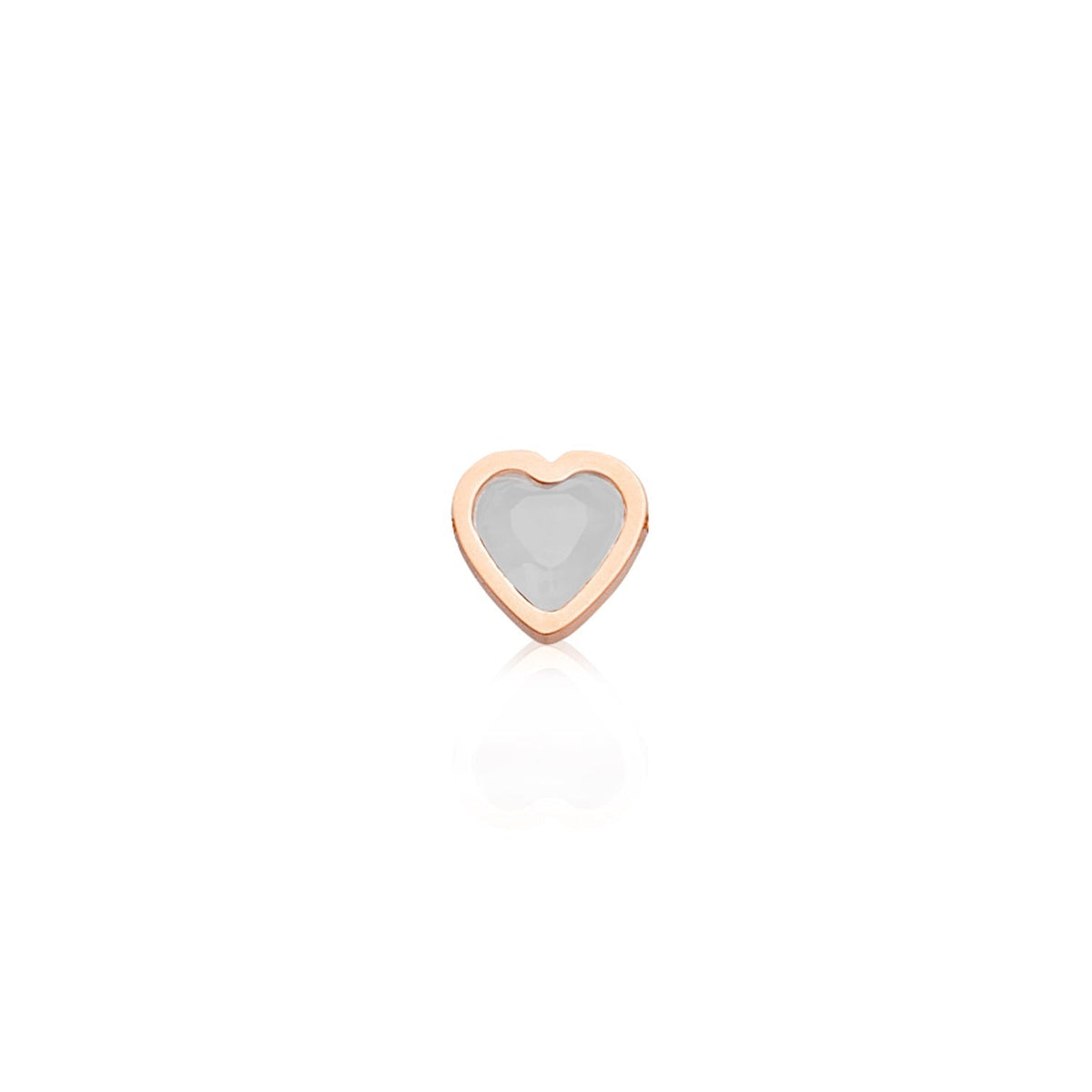 Made Mine Charms - Heart Birthstone Charms (Rose Gold)