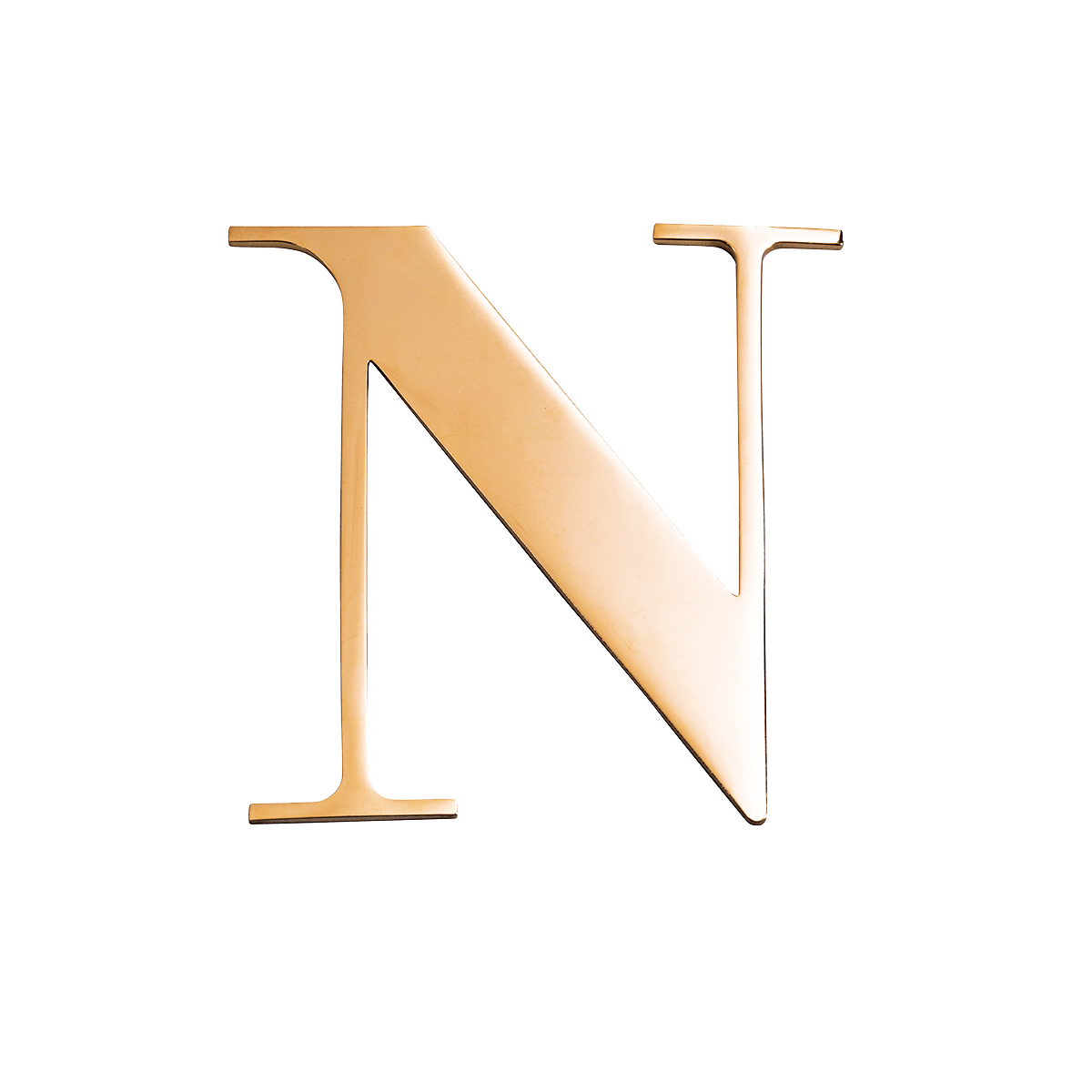 Small Metal Letter Pins (Gold)