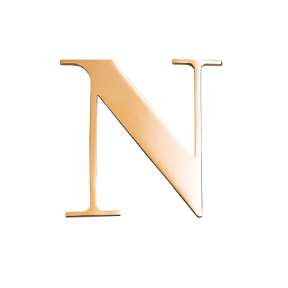 Small Metal Letter Pins (Gold)