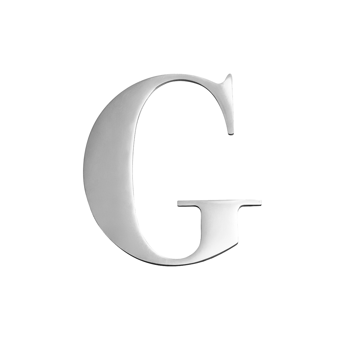 Large Metal Letters - Silver