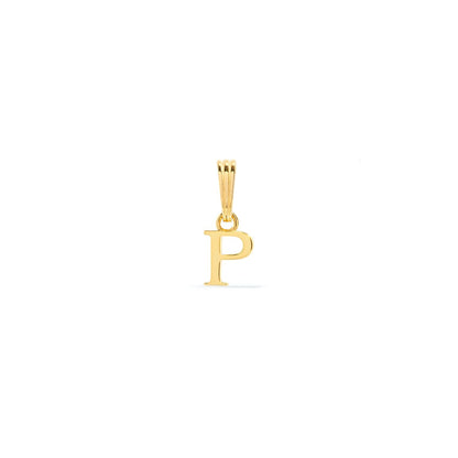 Sterling Silver Mini Initial Pendant (Gold)
