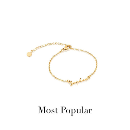 Signature Name Anklet (Gold)