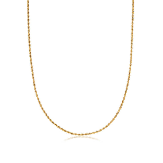 Rope Chain Necklace 20 in (Brass)
