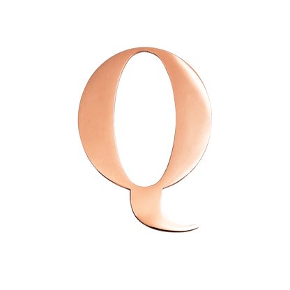 Rose Gold Small Metal Letter