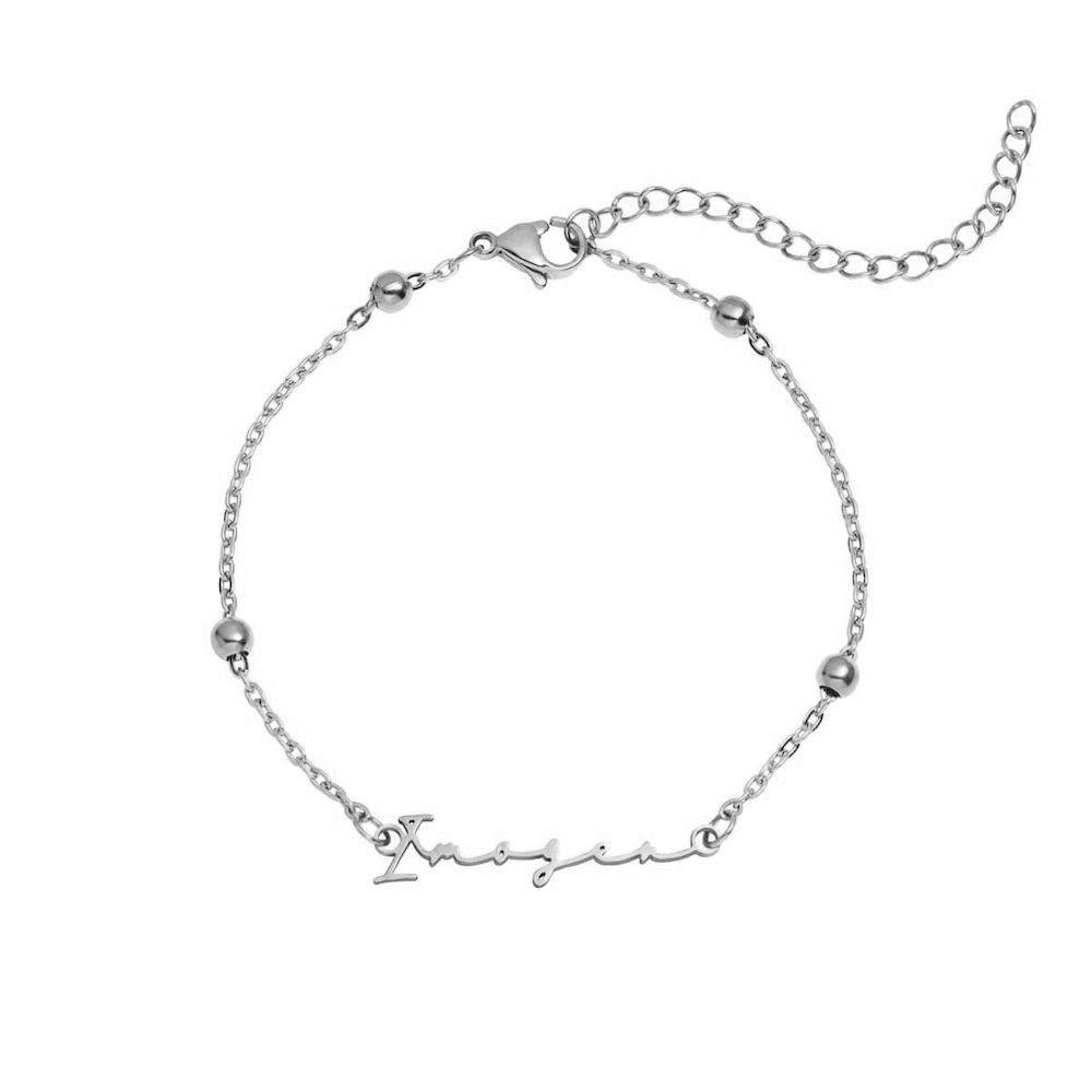 Signature Name Bracelet (Silver)