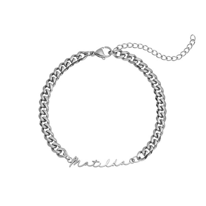 Signature Name Bracelet (Silver)