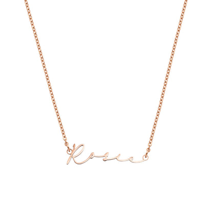 Signature Name Necklace (Rose Gold)