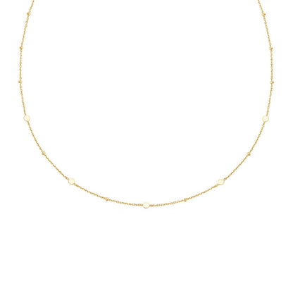 Ania Haie Gold Disc Station Necklace