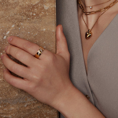 Ania Haie Gold Shield Pendent Necklace