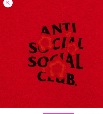 ANTI SOCIAL CLUB-Seeing the Feeling Red Tee