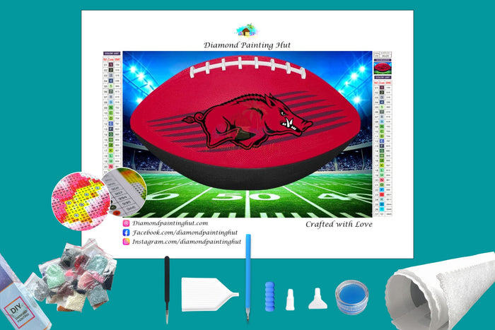 Arkansas Razorbacks Diamond Painting-Diamond Painting Hut