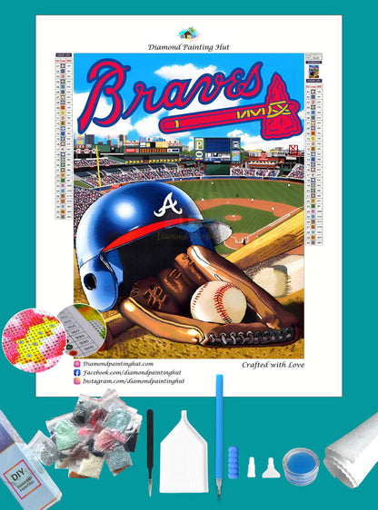 Braves MLB Home Diamond Painting-Diamond Painting Hut