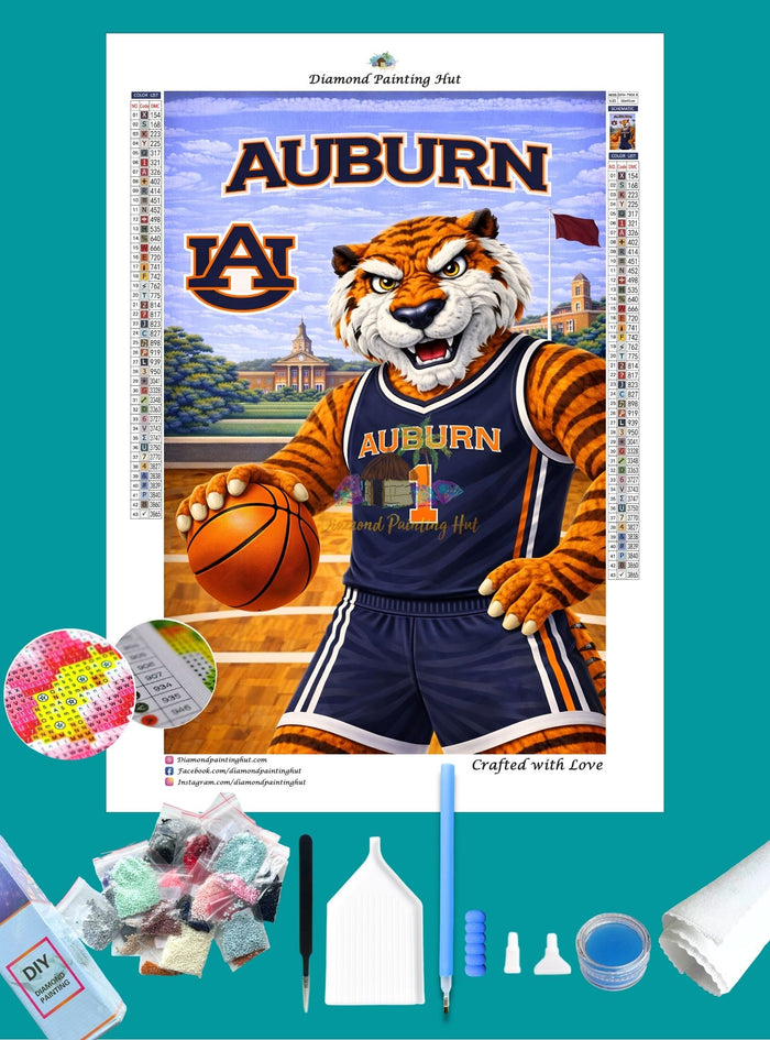Auburn Tigers Mascot Diamond Painting
