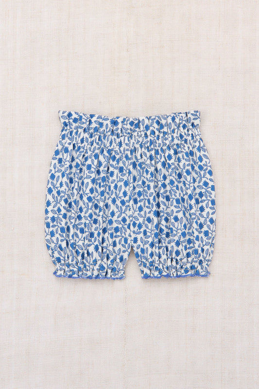 Baby Bubble Short in Blue Ribbon Lisse Fields