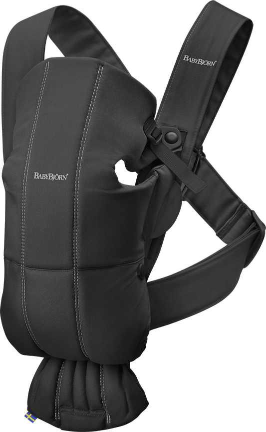 BabyBjörn Carrier Mini in Black Cotton