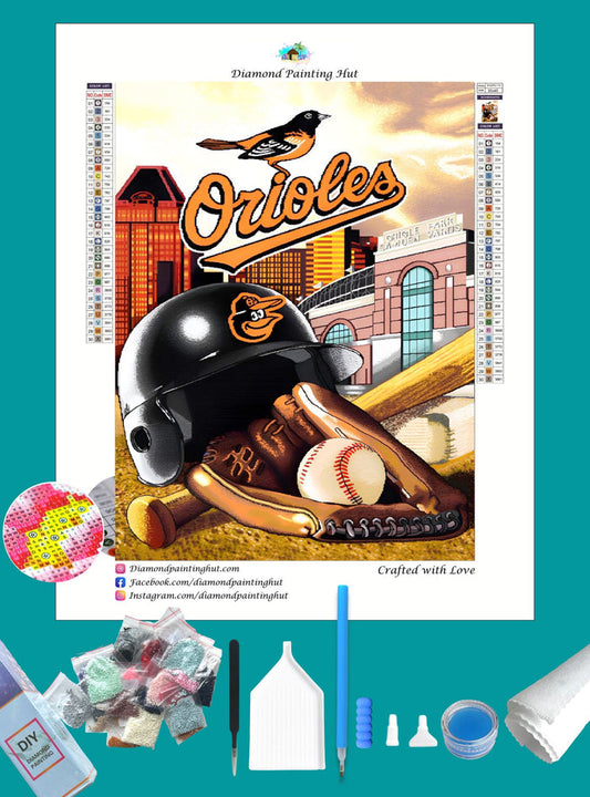 Orioles MLB Home Diamond Painting-Diamond Painting Hut