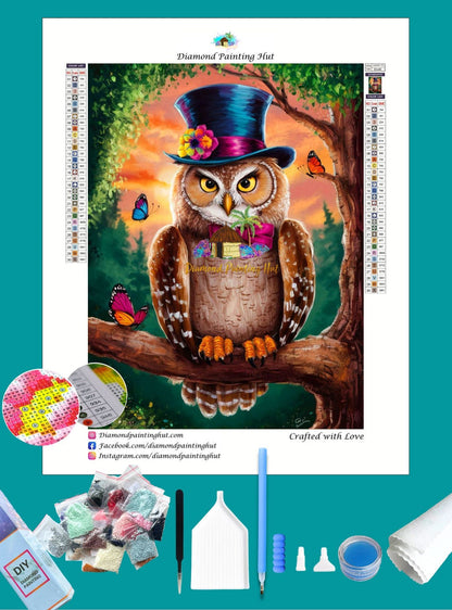 Bird of Night Diamond Painting