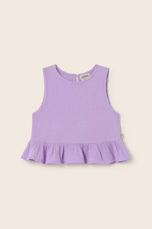 Blair Soft Gauze Top in Lavender