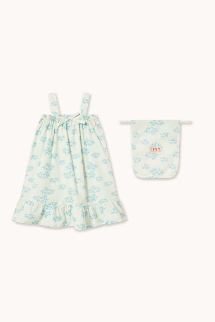 Blossoms Nightgown Dress in Off White
