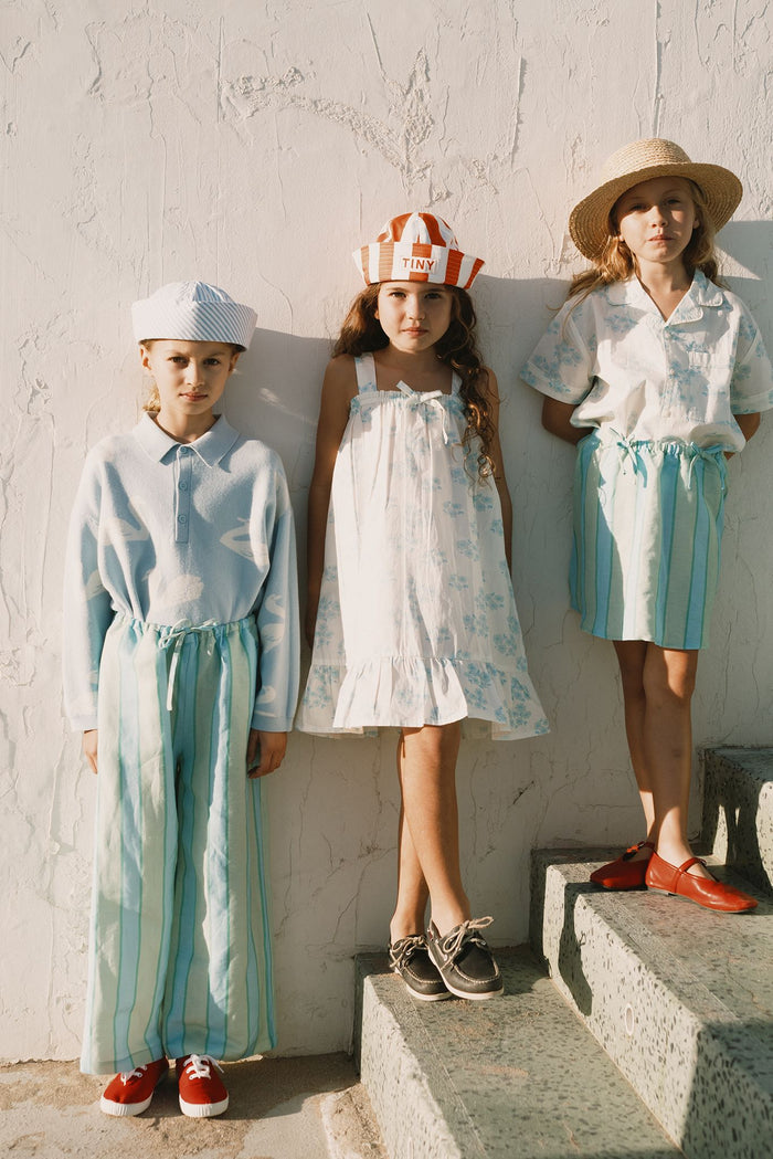 Blossoms Nightgown Dress in Off White