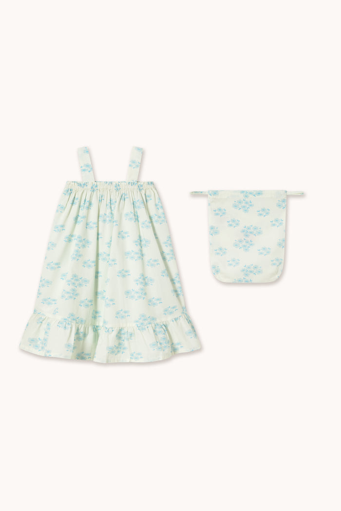 Blossoms Nightgown Dress in Off White