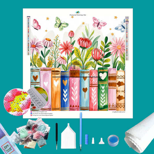 Books of  Flowers Diamond Painting