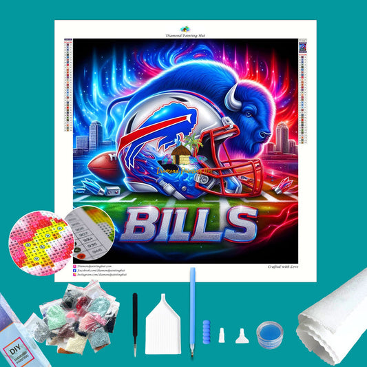 Buffalo Bills NFL Helmet Diamond Painting2