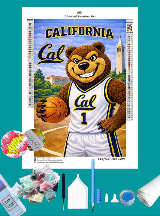 California Golden Bears Mascot Diamond Painting