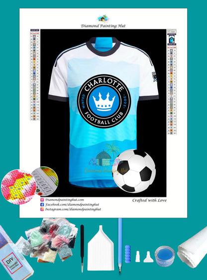 Charlotte FC MLS Jersey Diamond Painting