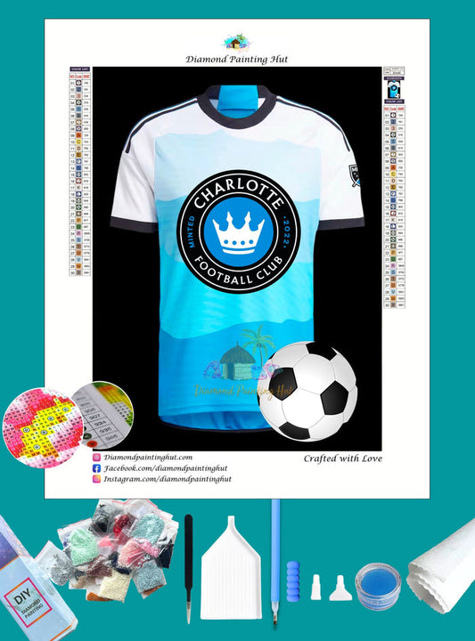 Charlotte FC MLS Jersey Diamond Painting