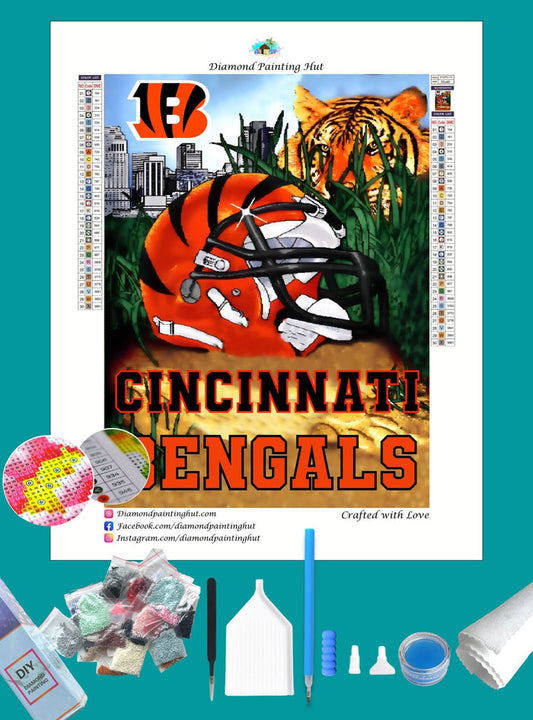 Bengal NFL Home Diamond Painting-Diamond Painting Hut
