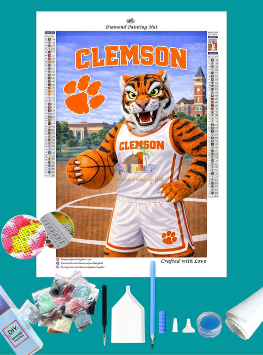 Clemson Tigers Mascot Diamond Painting