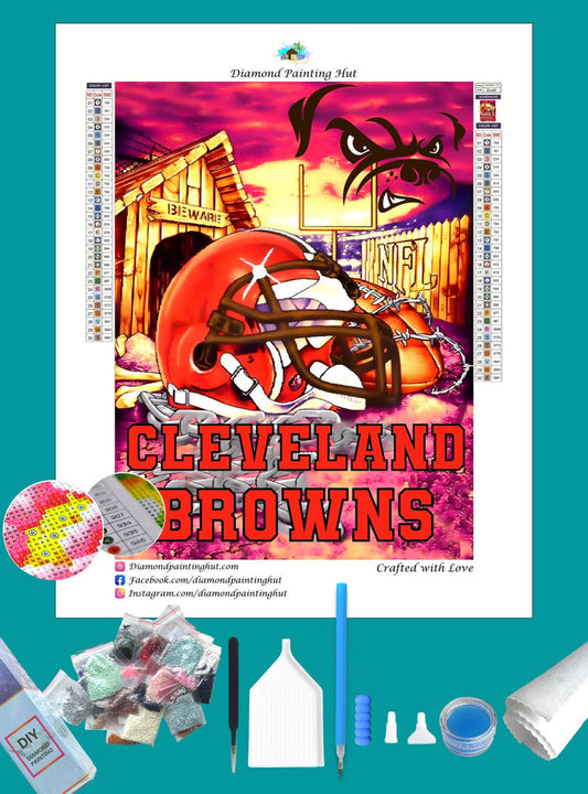 Browns NFL Home Diamond Painting-Diamond Painting Hut