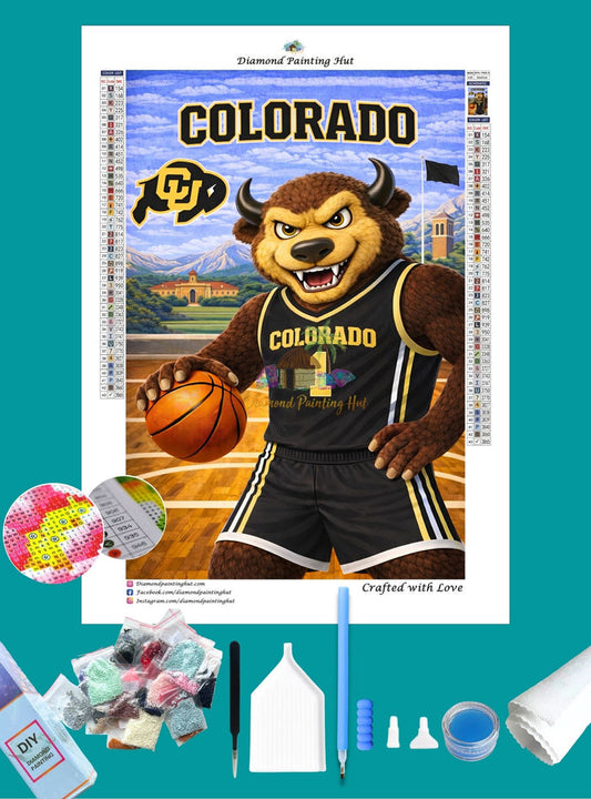 Colorado Buffaloes Mascot Diamond Painting