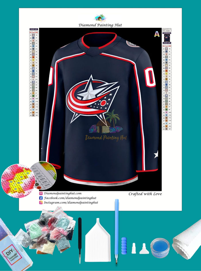 Columbus NHL Jersey Diamond Painting