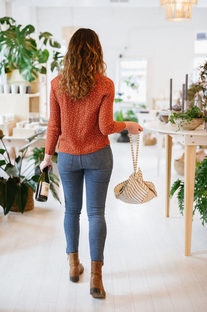 Cotton Picnic Bag, Sling Style
